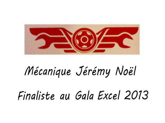 Mécanique Jérémy Noël finaliste au Gala Excel 2013