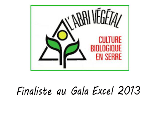 L'Abri Végétal finaliste au Gala Excel 2013